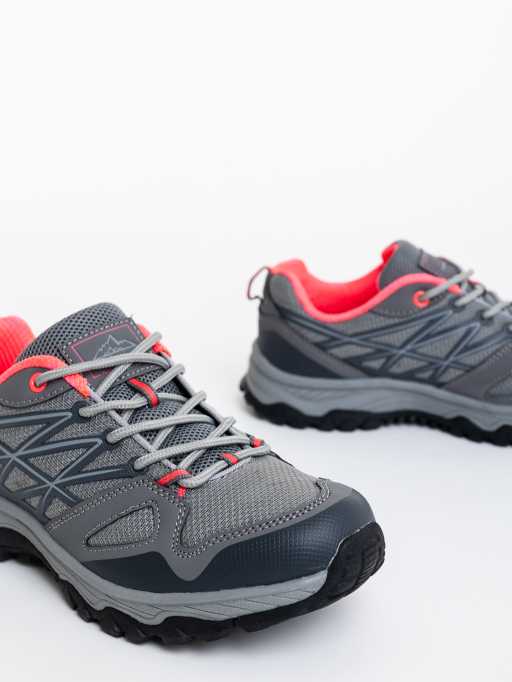 Pantofi sport dama gri material textil