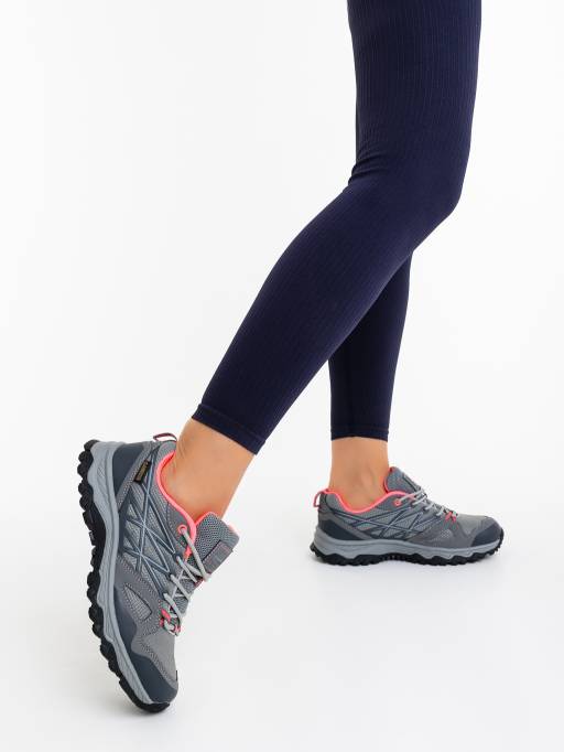 Pantofi sport dama gri material textil 3