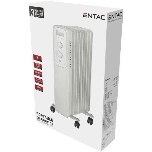 Calorifer cu ulei 9 elementi 2000W Alb Entac 1