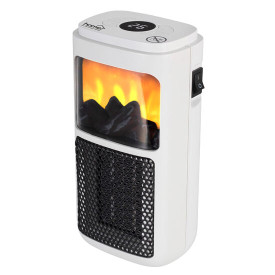 Radiator ceramic portabil cu efect de flacara, putere 400 W