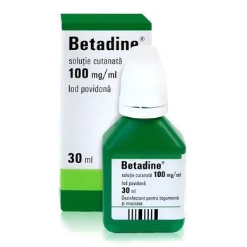 Betadine solutie 100 mg/ml, 30ml, Egis