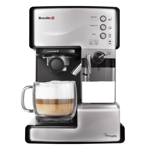 Espressor Manual cu Lapte Prima Latte Argintiu Breville
