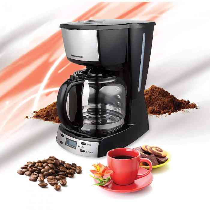 Cafetiera Heinner HCM-D918X, Putere 900 W, Capacitate 1.8 l Timer 2