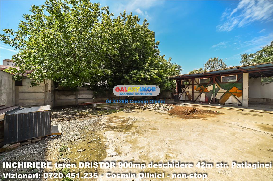 Inchiriere teren DRISTOR str. Patlaginei 900 mp deschidere 42 m