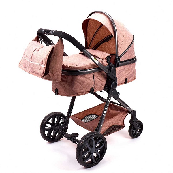 Carucior Copii Transformabil 2 in 1, 0-36 luni, Crem 1