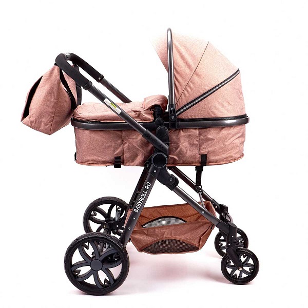 Carucior Copii Transformabil 2 in 1, 0-36 luni, Crem 2