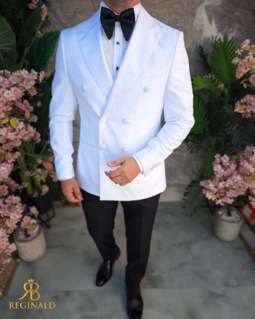 Costum Ceremonie Double Breasted Slim Fit  Sacou si Pantaloni
