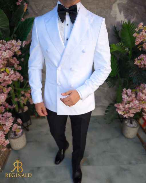 Costum Ceremonie Double Breasted Slim Fit  Sacou si Pantaloni